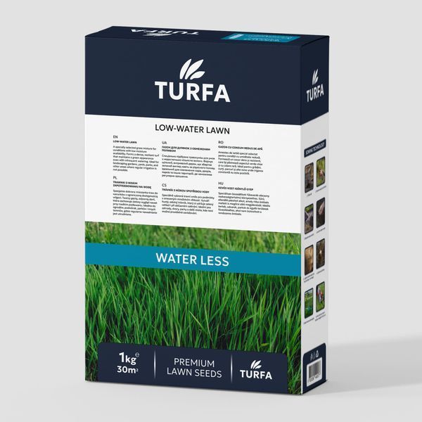 Газонна трава для ділянок з обмеженним поливом TURFA &laquo;Water less&raquo; 1 кг 1370 фото